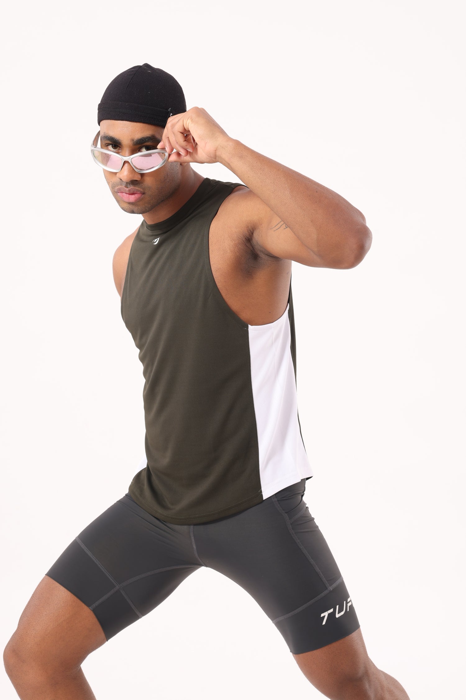 Drizone Rolex Knit Panel Tank – Flexible & Breathable - Olive