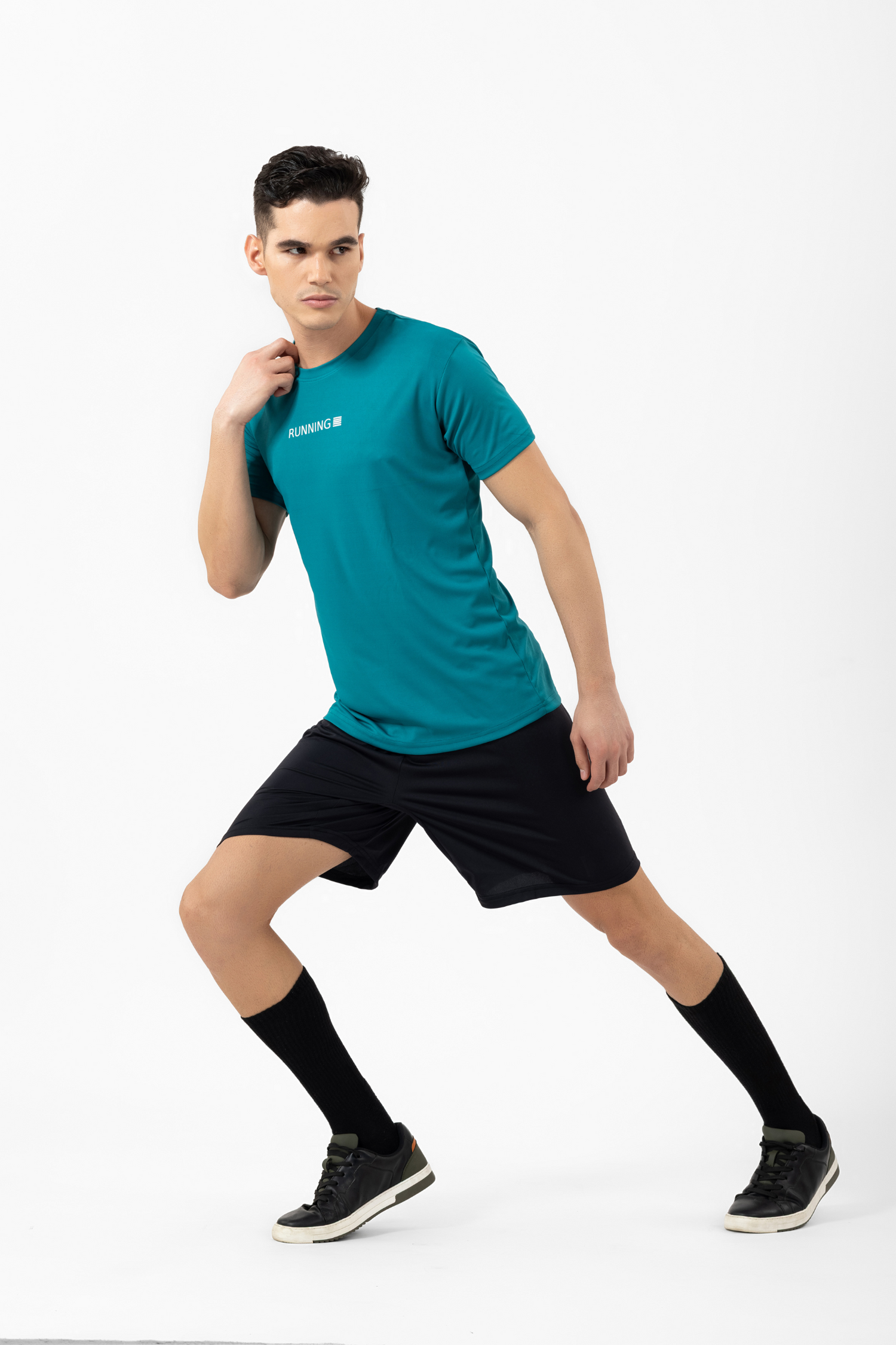Drizone Super Matte Round Neck Half Sleeve T-Shirt for Men – Regular Fit, Quick-Dry Sports Tee