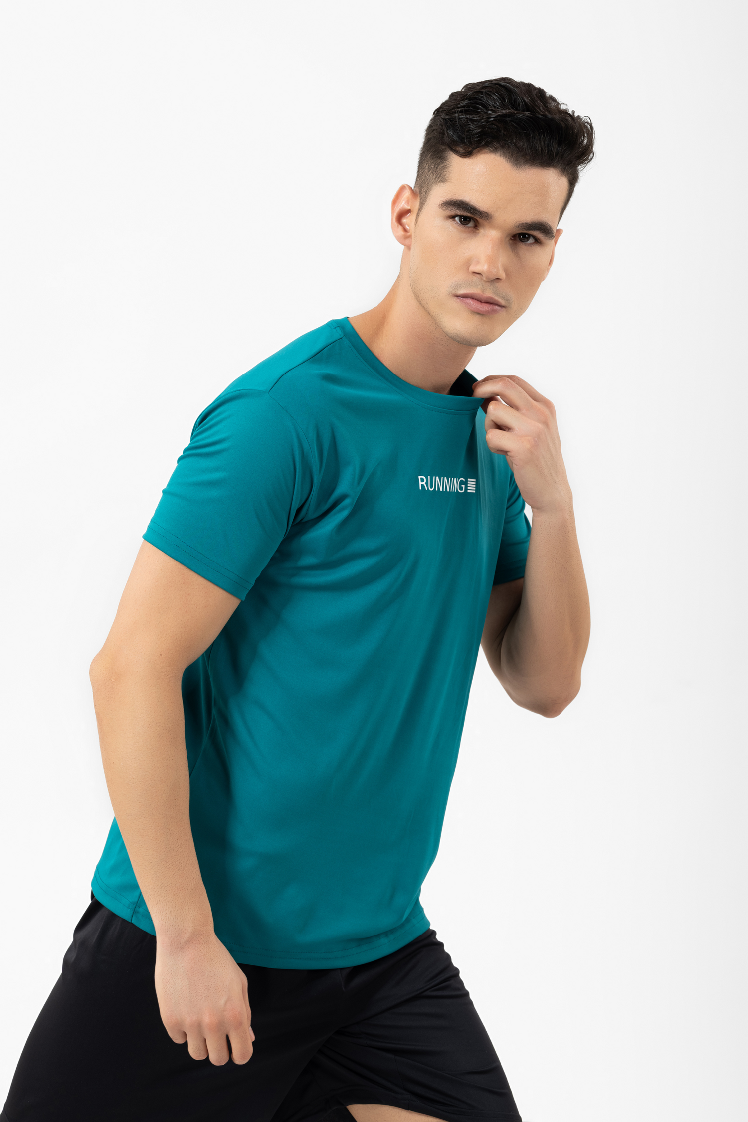 Drizone Super Matte Round Neck Half Sleeve T-Shirt for Men – Regular Fit, Quick-Dry Sports Tee