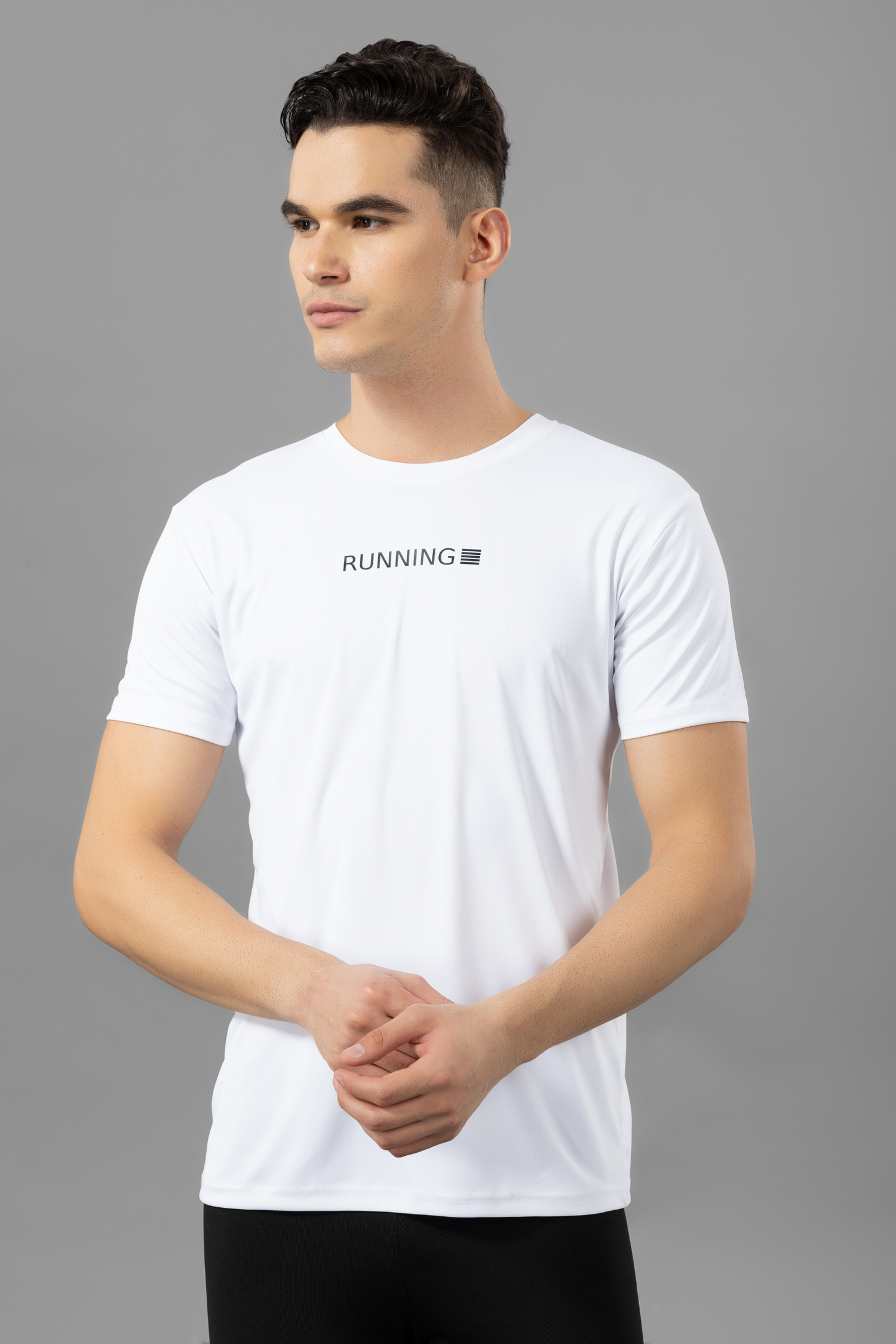 Drizone Super Matte Round Neck Half Sleeve T-Shirt for Men – Regular Fit, Quick-Dry Sports Tee
