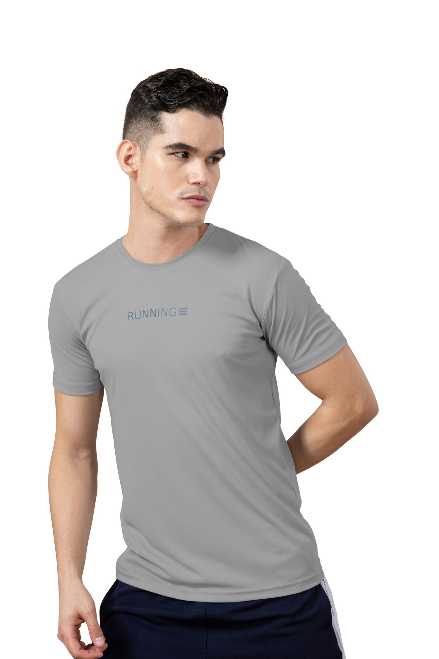 Drizone Super Matte Round Neck Half Sleeve T-Shirt for Men – Regular Fit, Quick-Dry Sports Tee