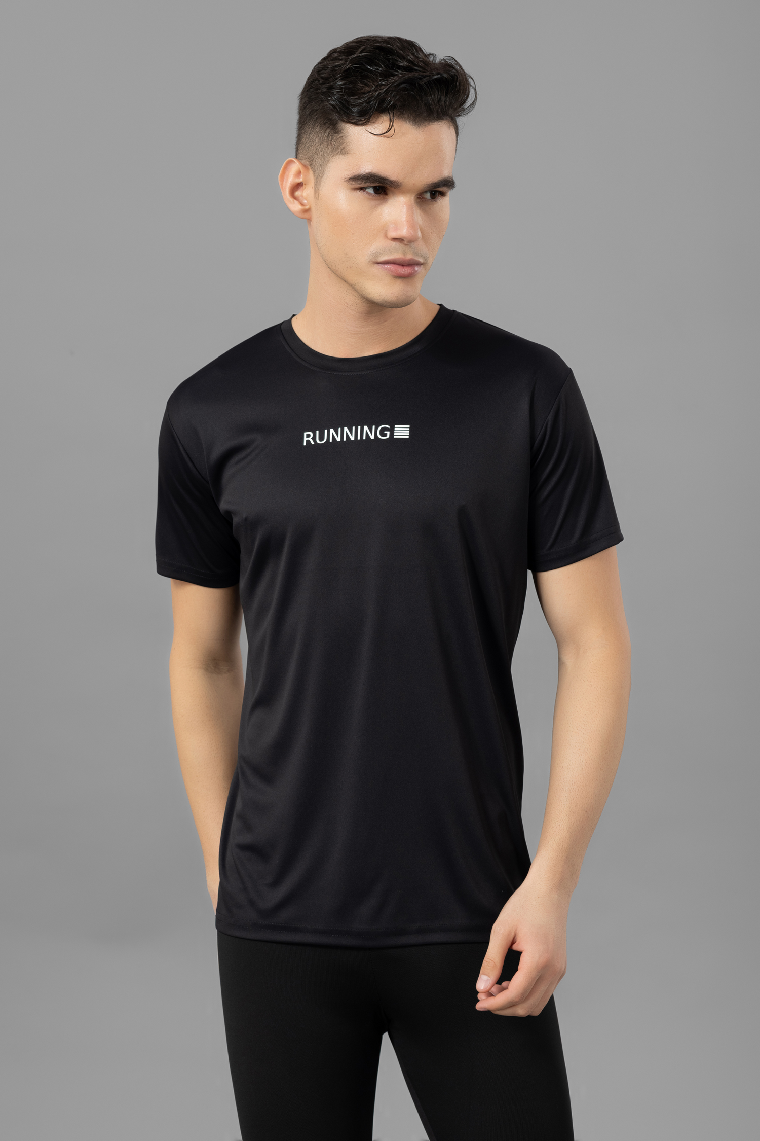 Drizone Super Matte Round Neck Half Sleeve T-Shirt for Men – Regular Fit, Quick-Dry Sports Tee
