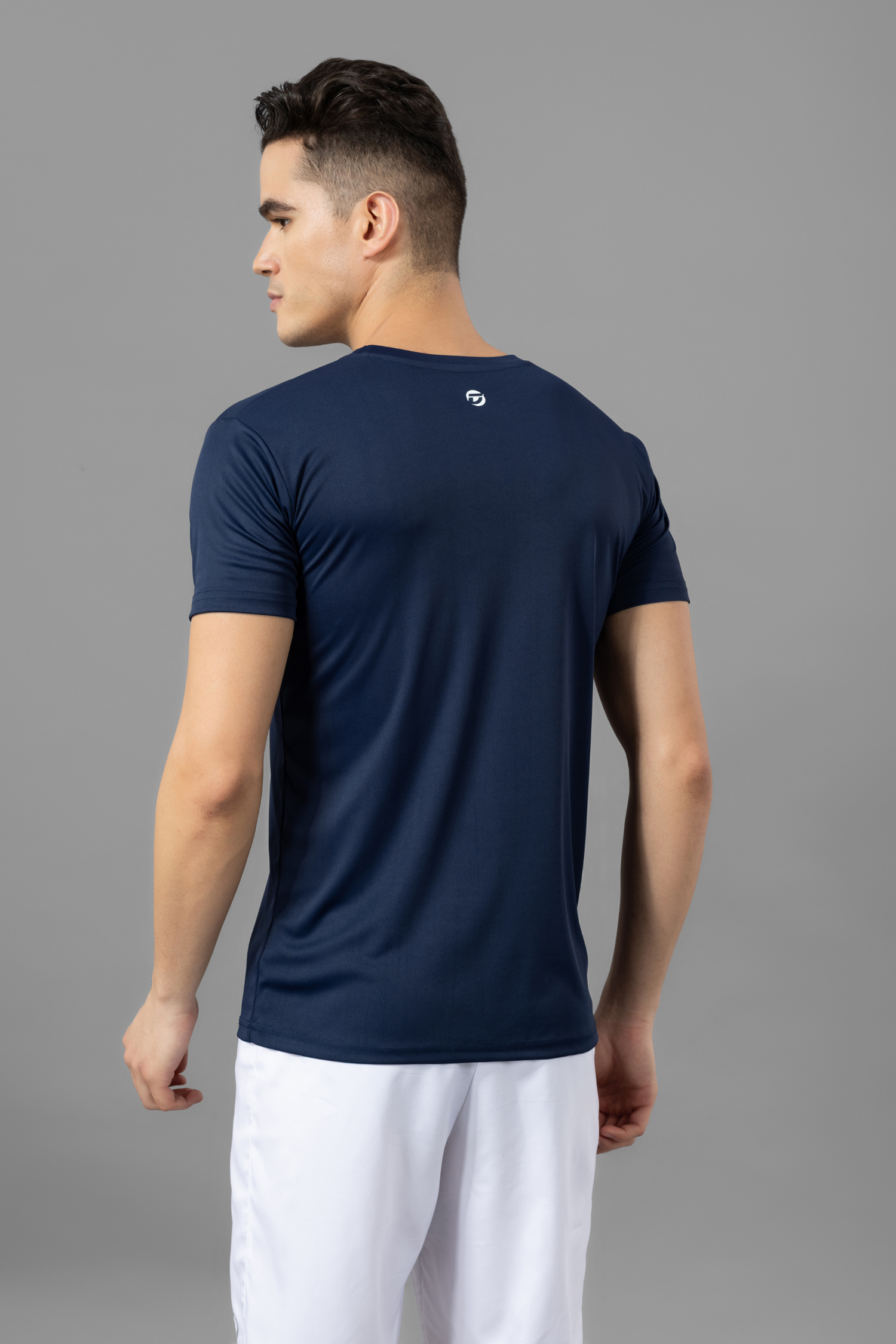 Drizone Super Matte Round Neck Half Sleeve T-Shirt for Men – Regular Fit, Quick-Dry Sports Tee