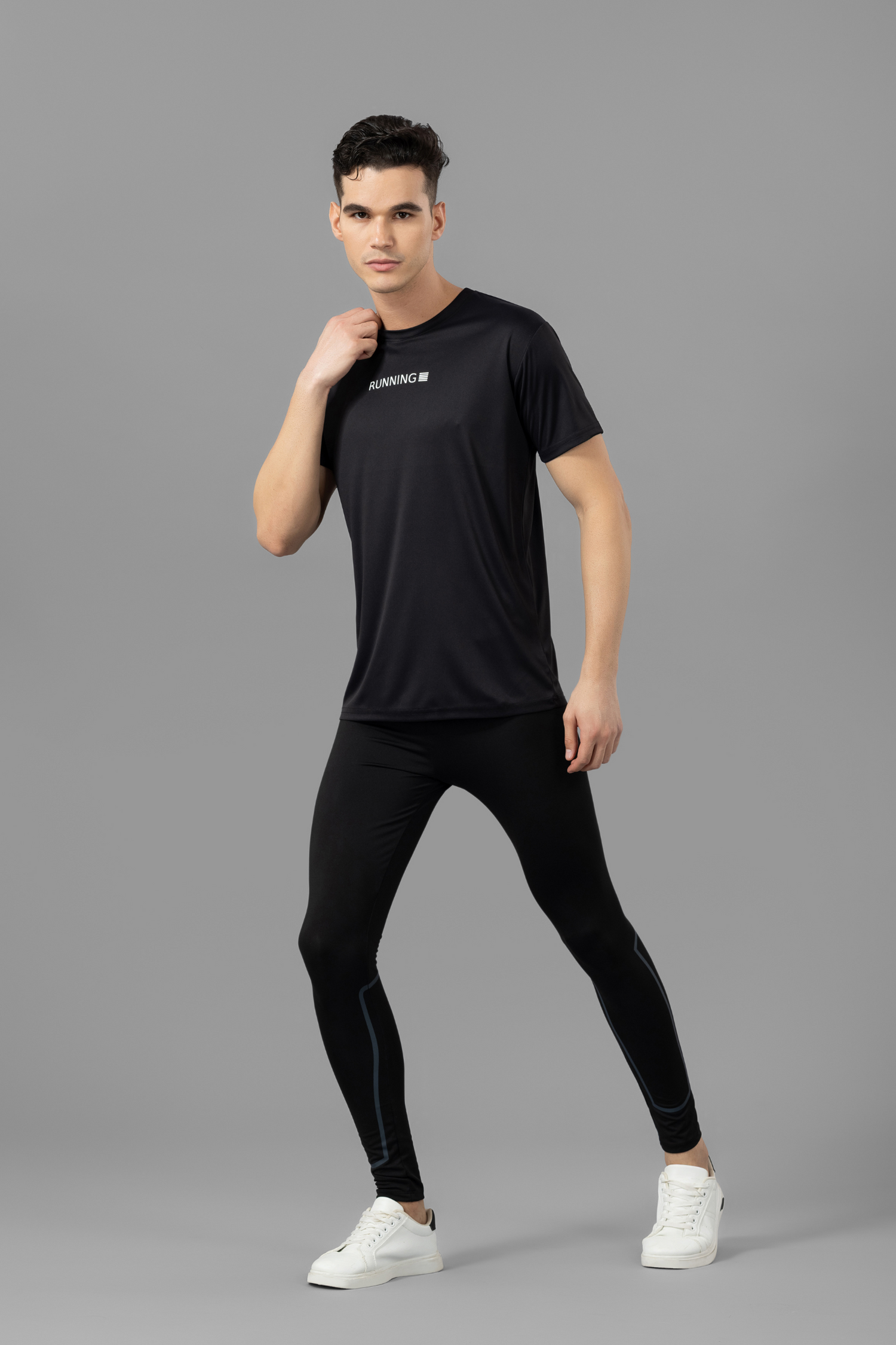 Drizone Super Matte Round Neck Half Sleeve T-Shirt for Men – Regular Fit, Quick-Dry Sports Tee
