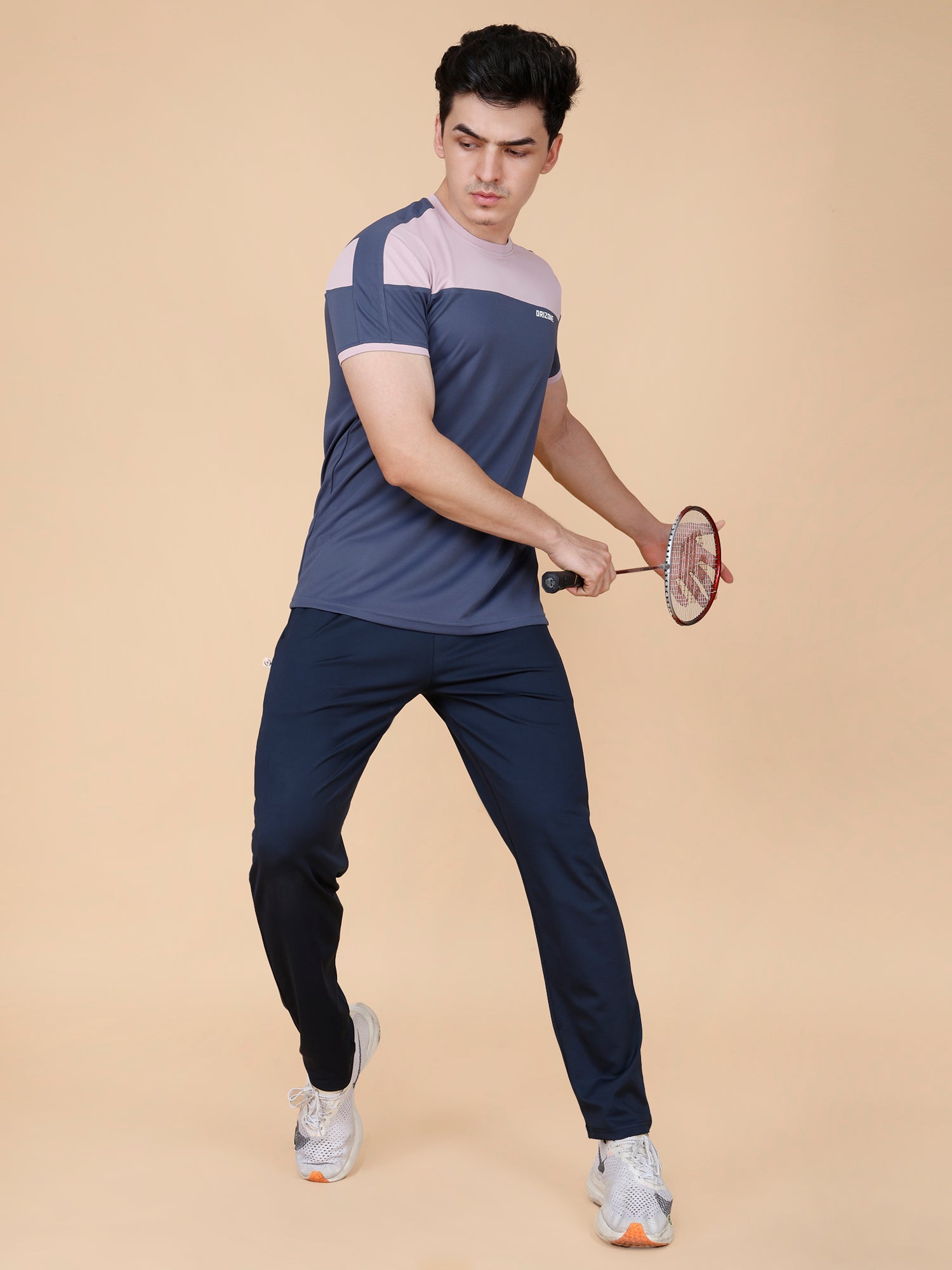 Drizone Panel T-shirt – 2-Way Tencil Lycra Color Block - Navy Blue