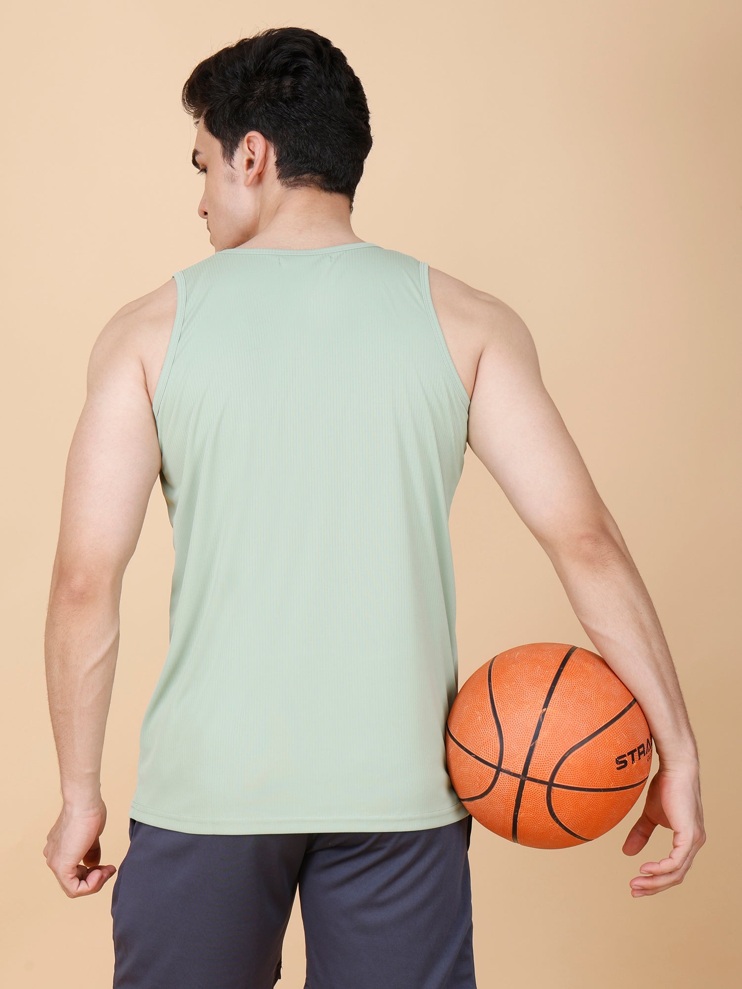 Drizone Plain Gym Tank – 2-Way Stretch Lycra - Pista