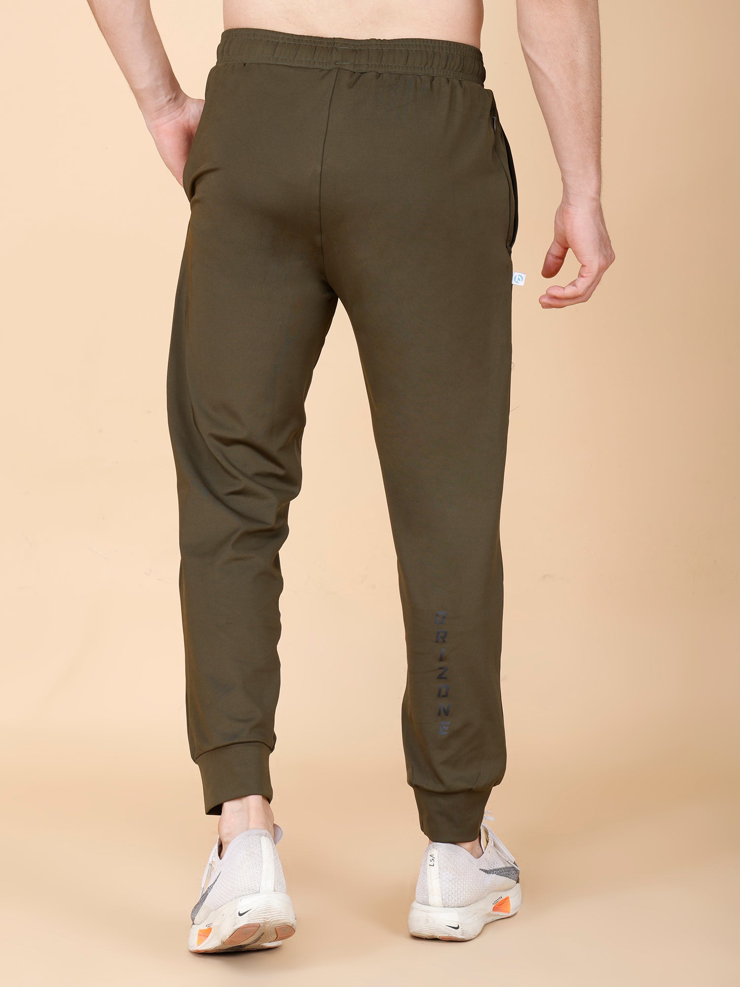 Drizone 4-Way Jogger – Lancer Lycra Active Joggers Dark Olive