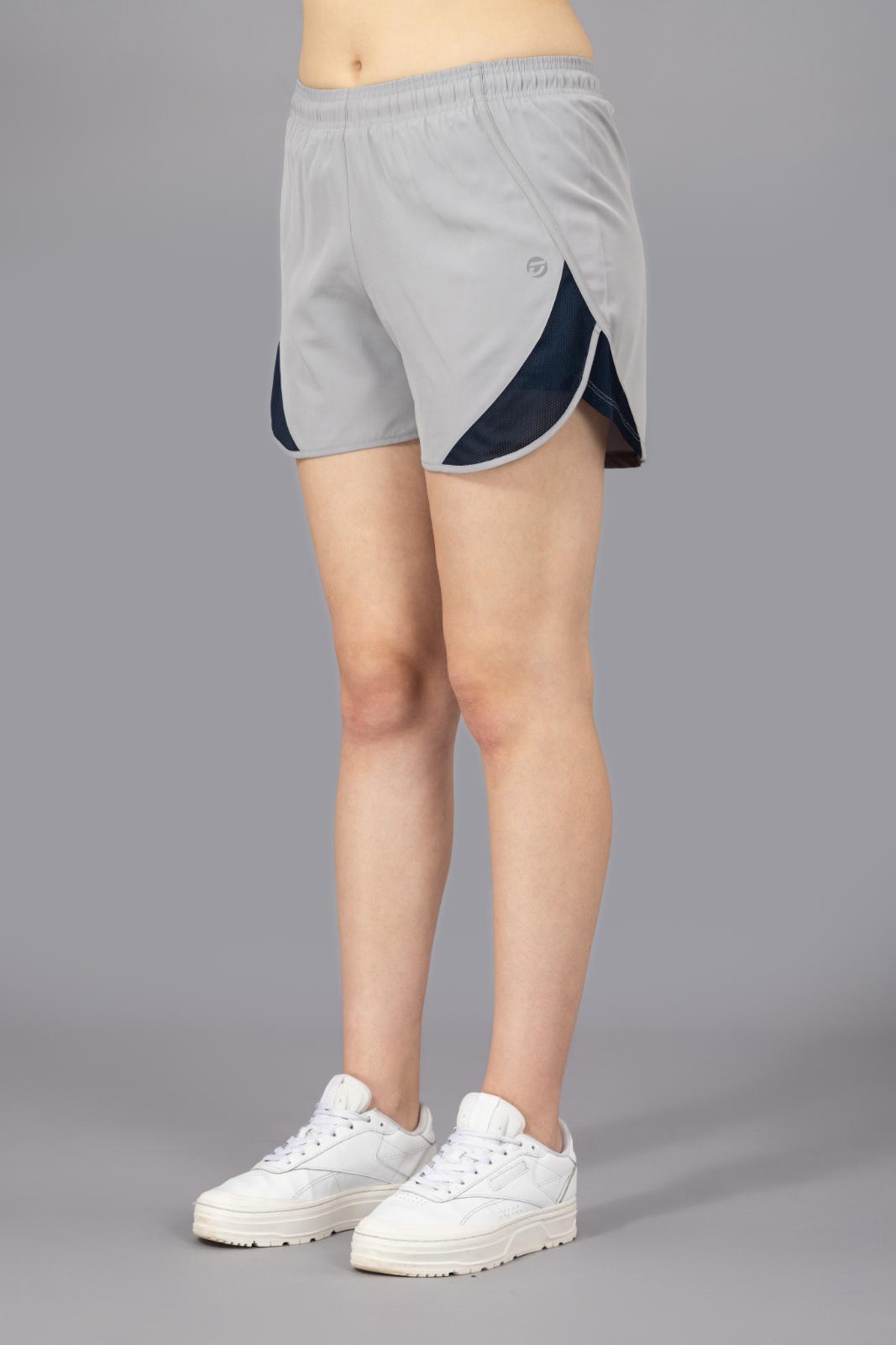 Women's Compression Tulip Shorts – NS Lycra Blend - Light Grey
