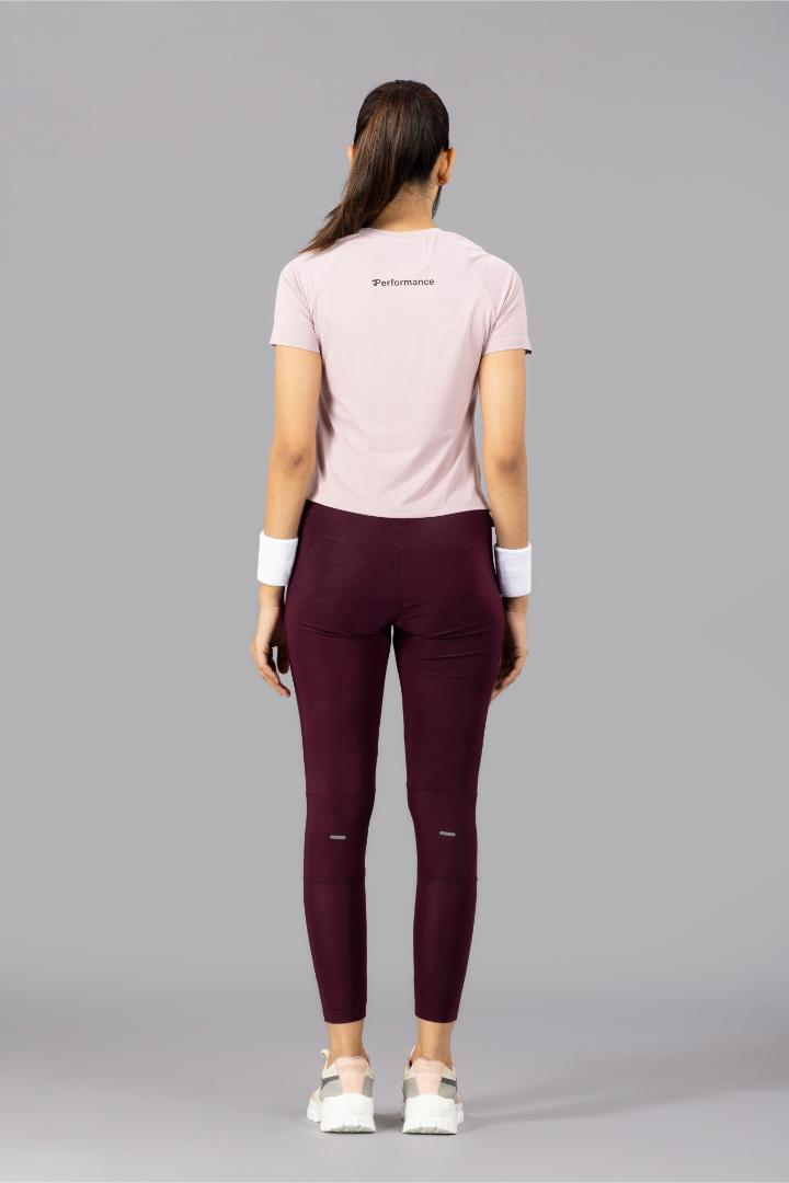 Women's Plain T-shirt – Four Way Lycra Comfort Fit - Onion Pink