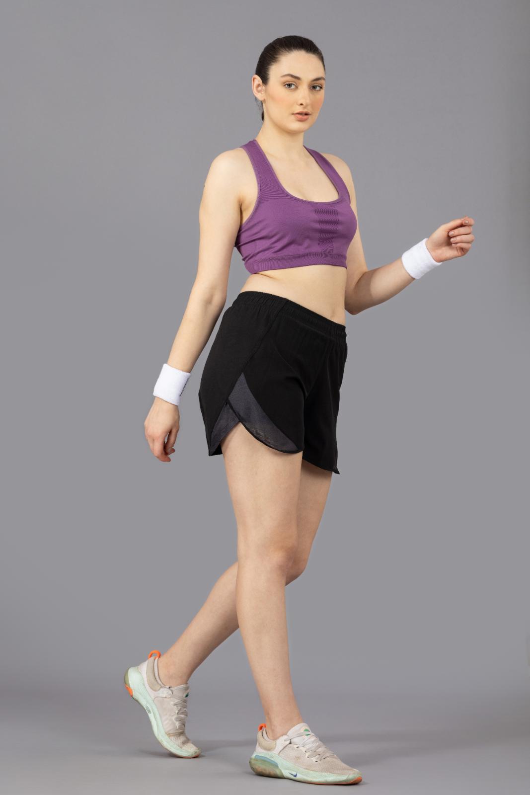 Women's Compression Tulip Shorts – NS Lycra Blend - Black