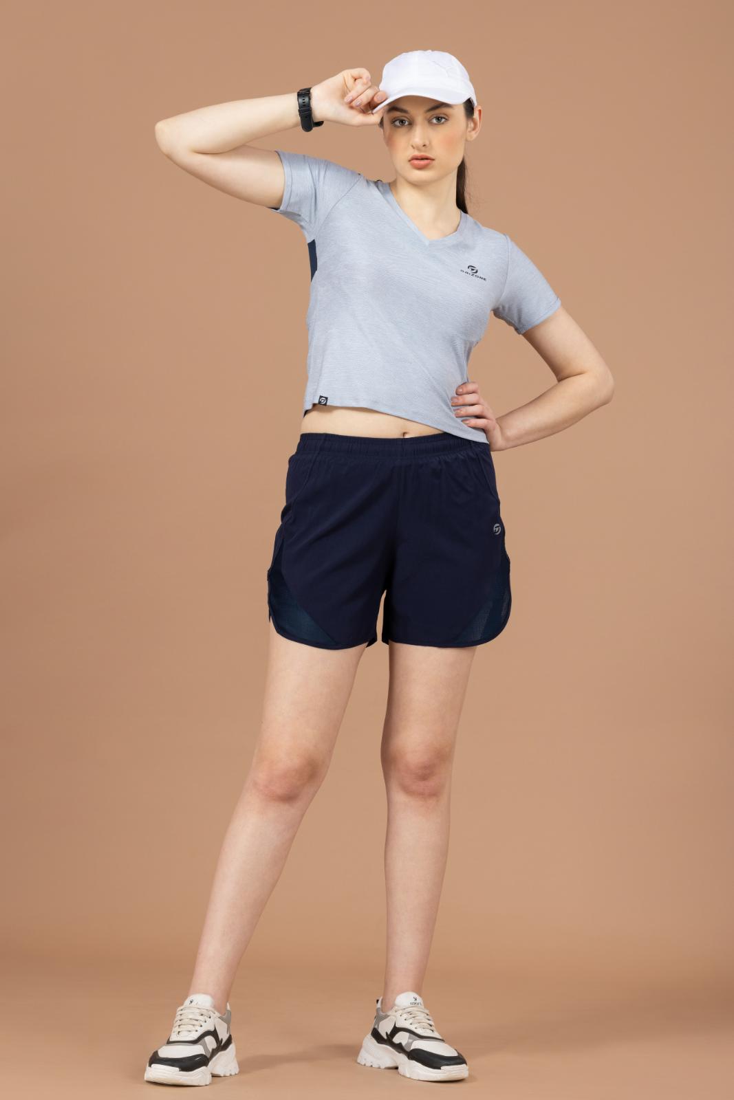 Women's Compression Tulip Shorts – NS Lycra Blend - Navy Blue