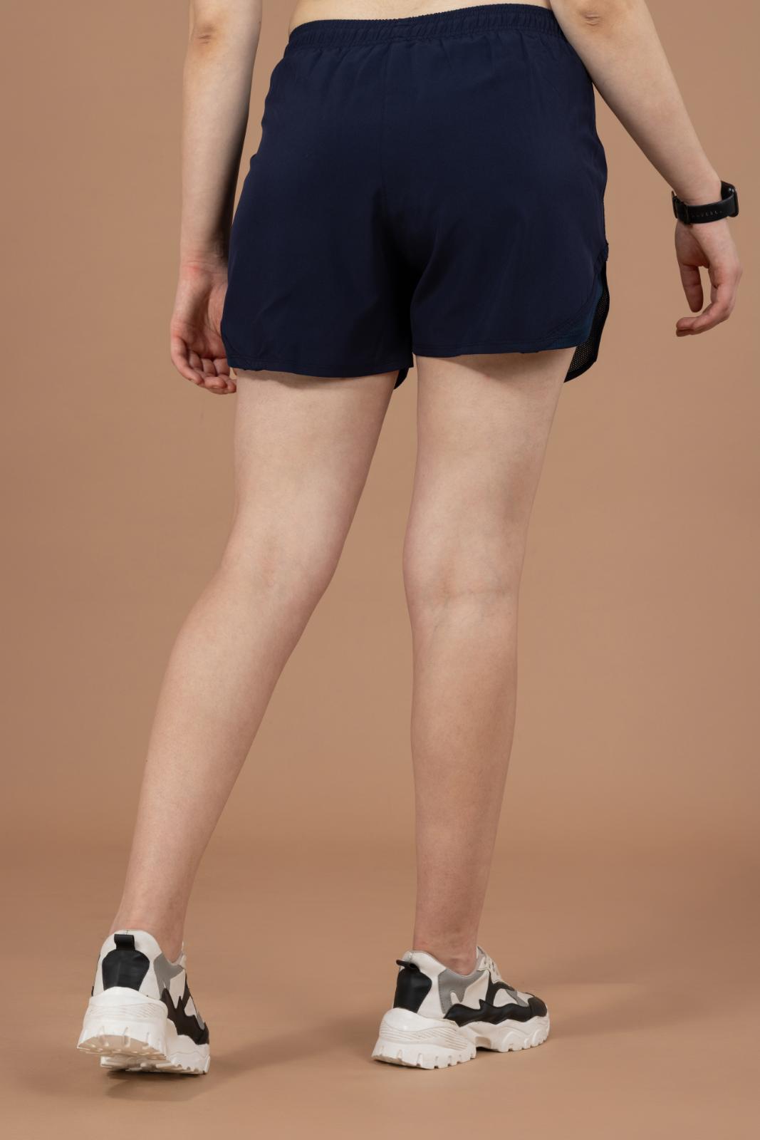 Women's Compression Tulip Shorts – NS Lycra Blend - Navy Blue