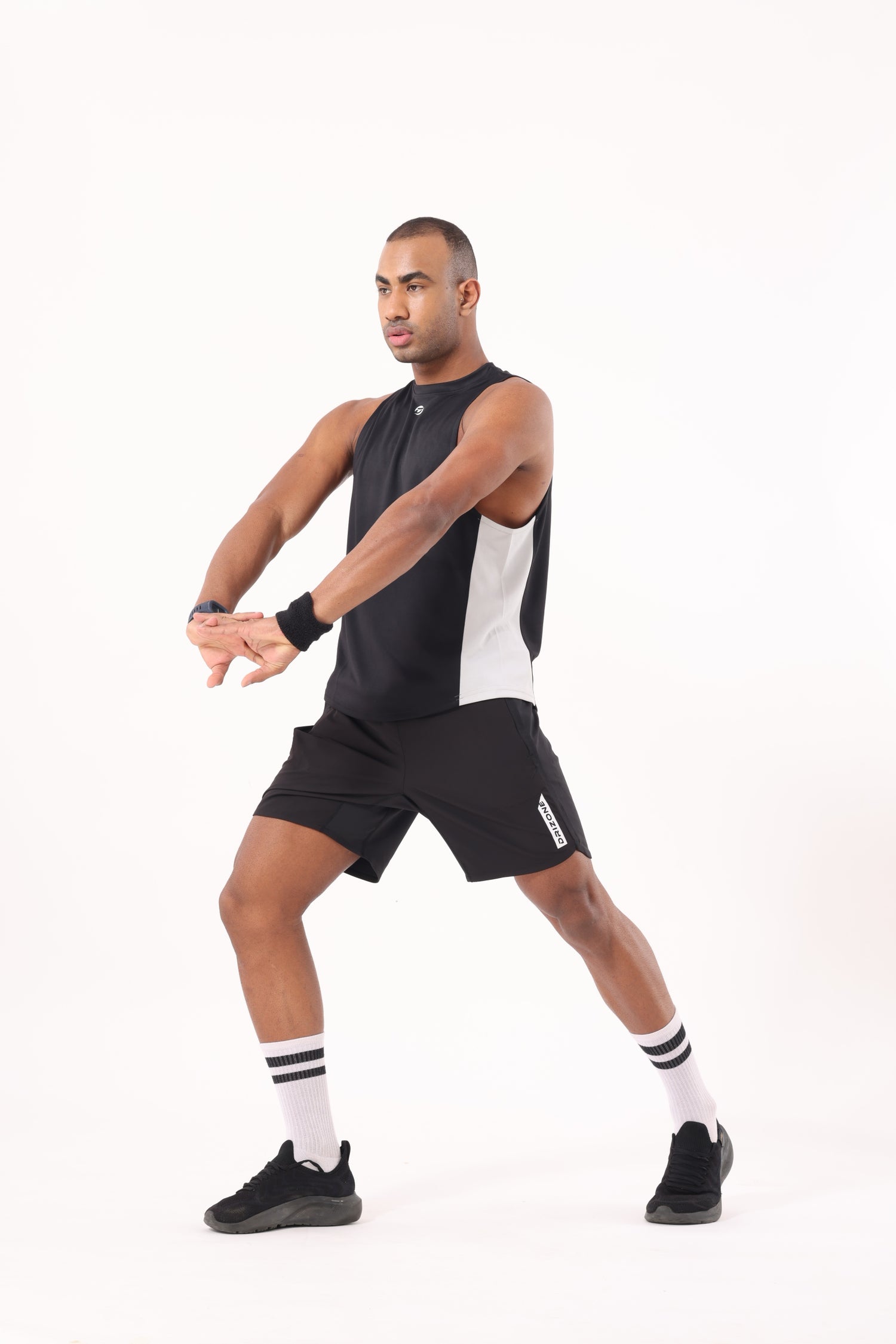 Drizone Rolex Knit Panel Tank – Flexible & Breathable - Black