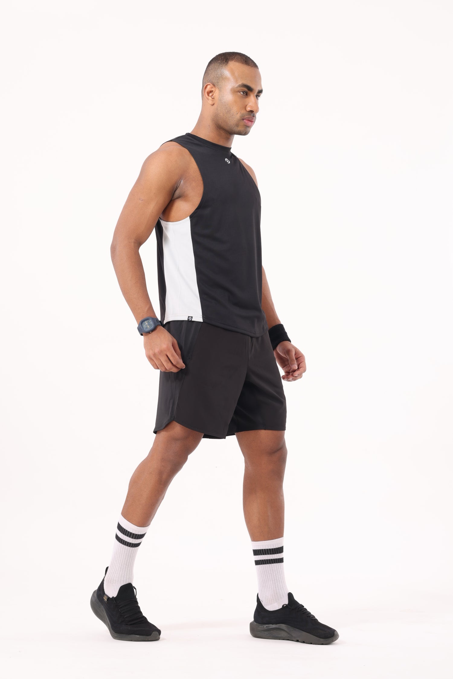 Drizone Rolex Knit Panel Tank – Flexible & Breathable - Black