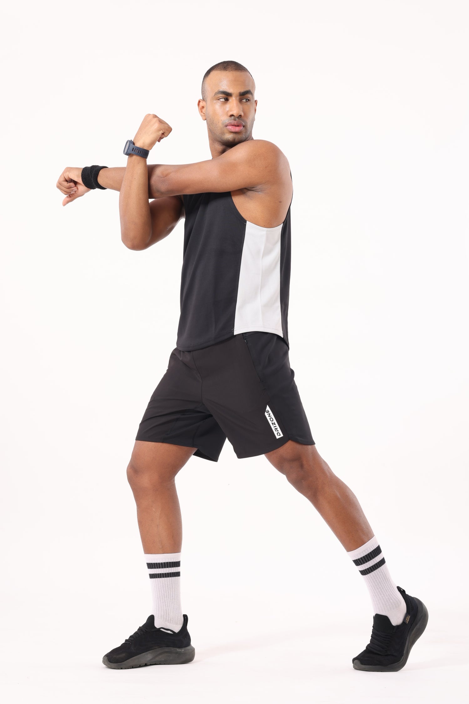 Drizone Rolex Knit Panel Tank – Flexible & Breathable - Black