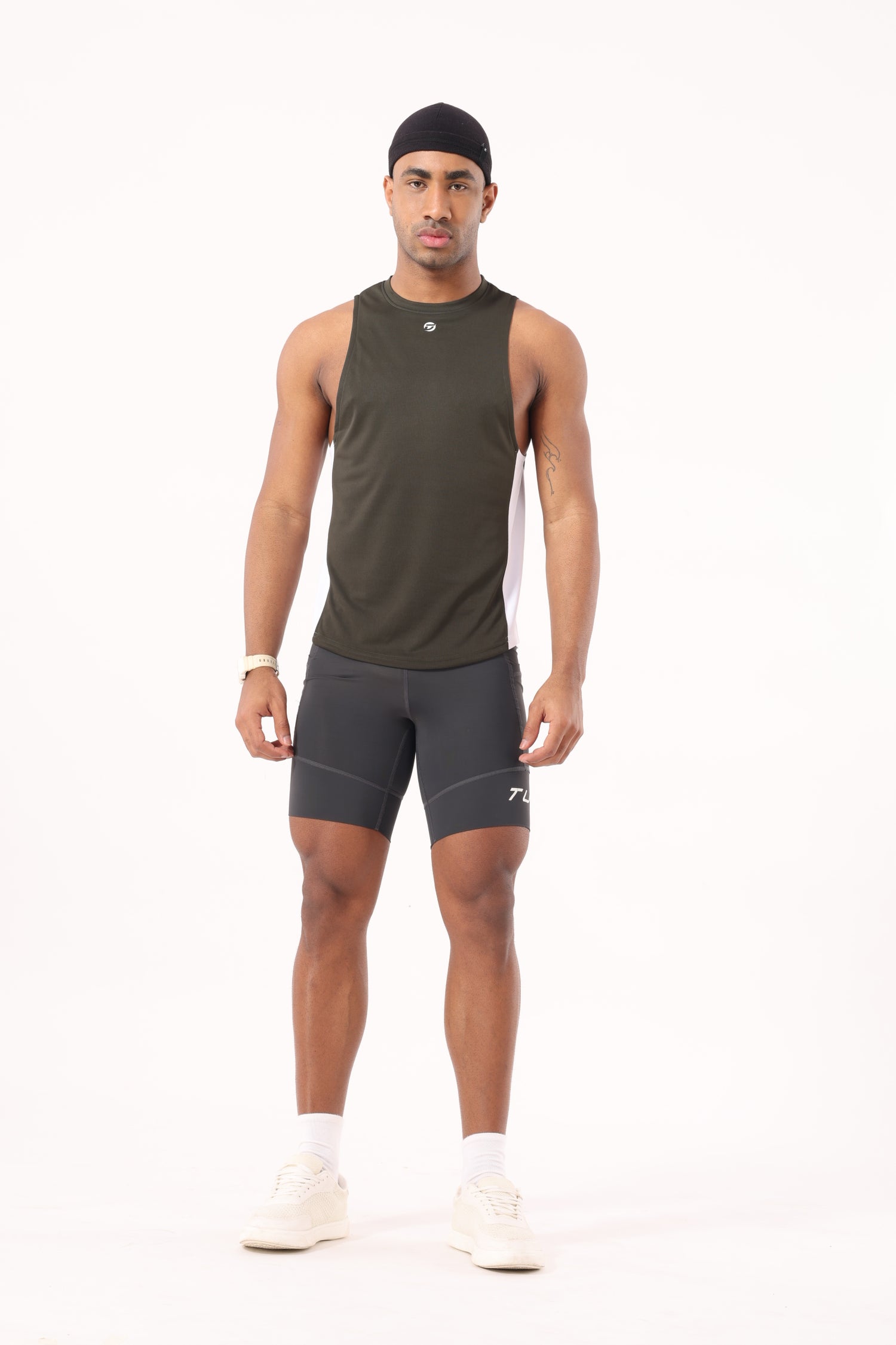 Drizone Rolex Knit Panel Tank – Flexible & Breathable - Olive