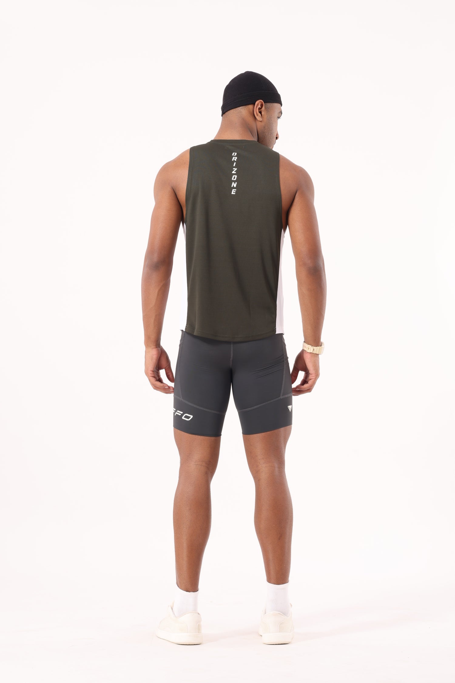 Drizone Rolex Knit Panel Tank – Flexible & Breathable - Olive