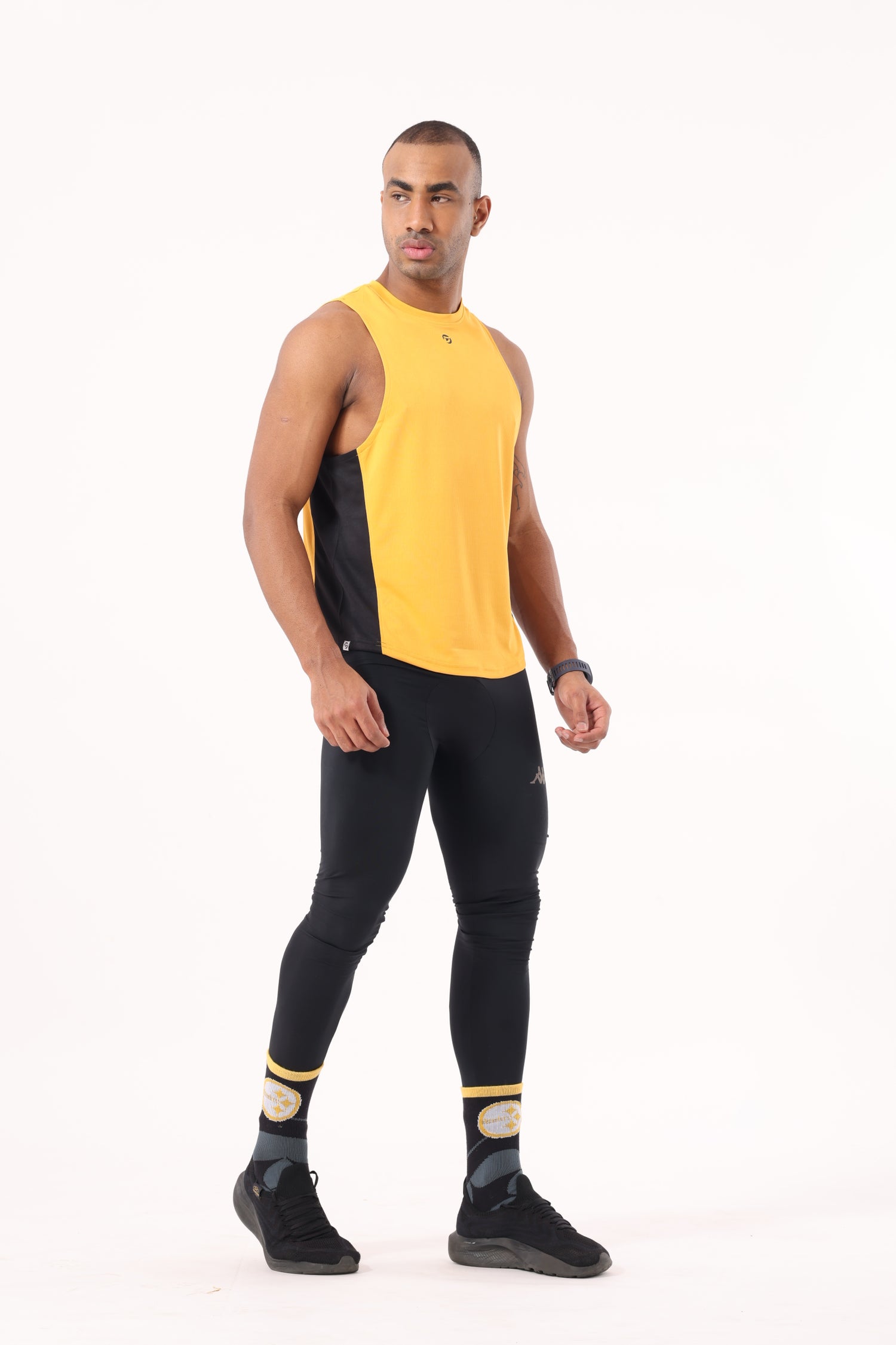 Drizone Rolex Knit Panel Tank – Flexible & Breathable - Mustard