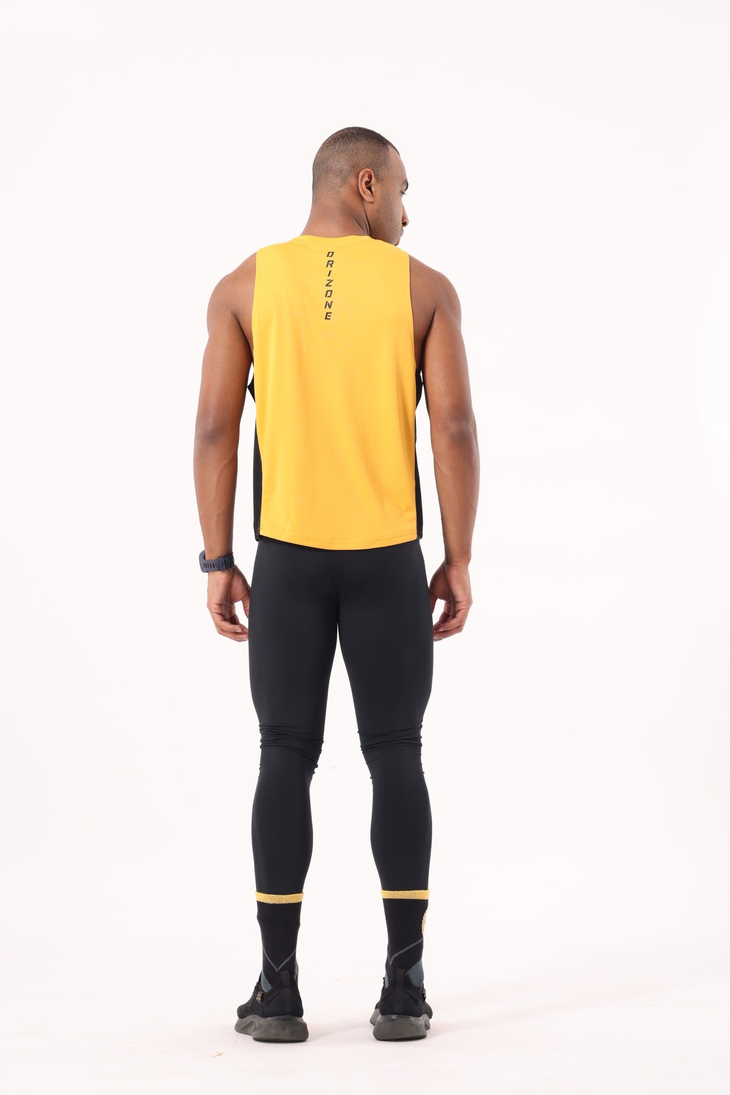 Drizone Rolex Knit Panel Tank – Flexible & Breathable - Mustard