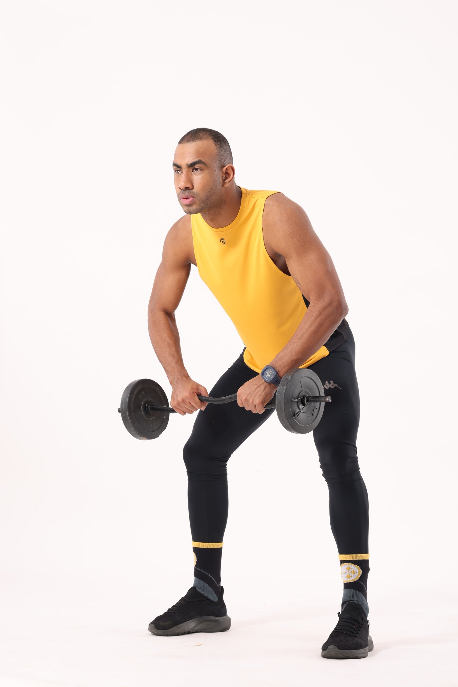 Drizone Rolex Knit Panel Tank – Flexible & Breathable - Mustard