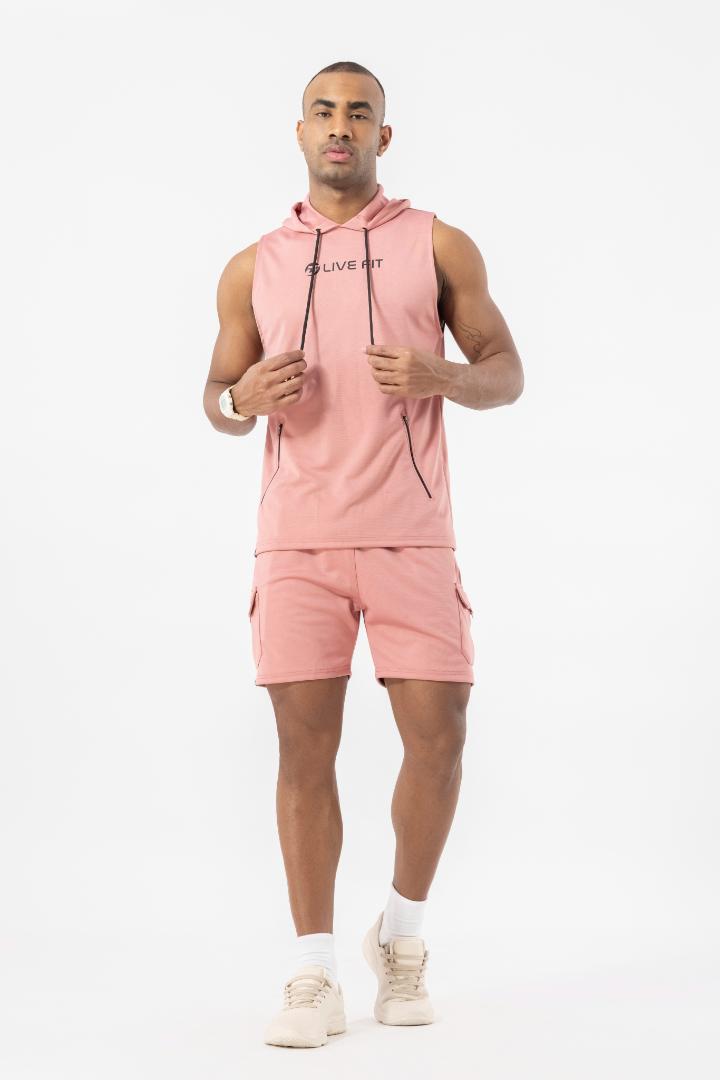 Drizone Semi Micro Poly Designer Sports Shorts – High Performance - Peach