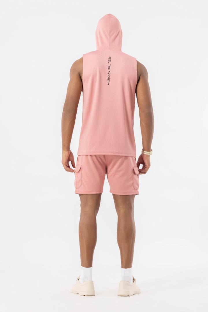 Drizone Semi Micro Poly Designer Sports Shorts – High Performance - Peach