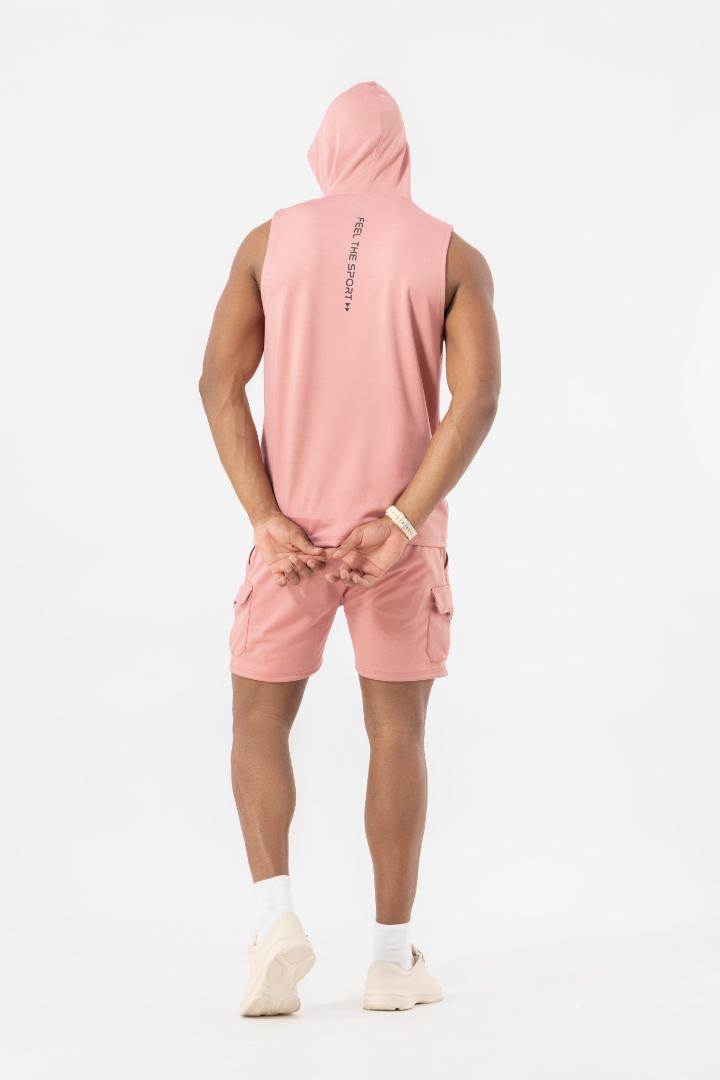 Drizone Semi Micro Polyester Hooded Tank – Peach