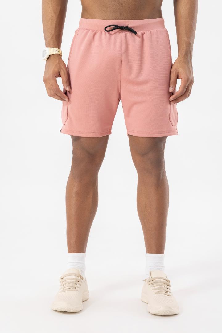 Drizone Semi Micro Poly Designer Sports Shorts – High Performance - Peach