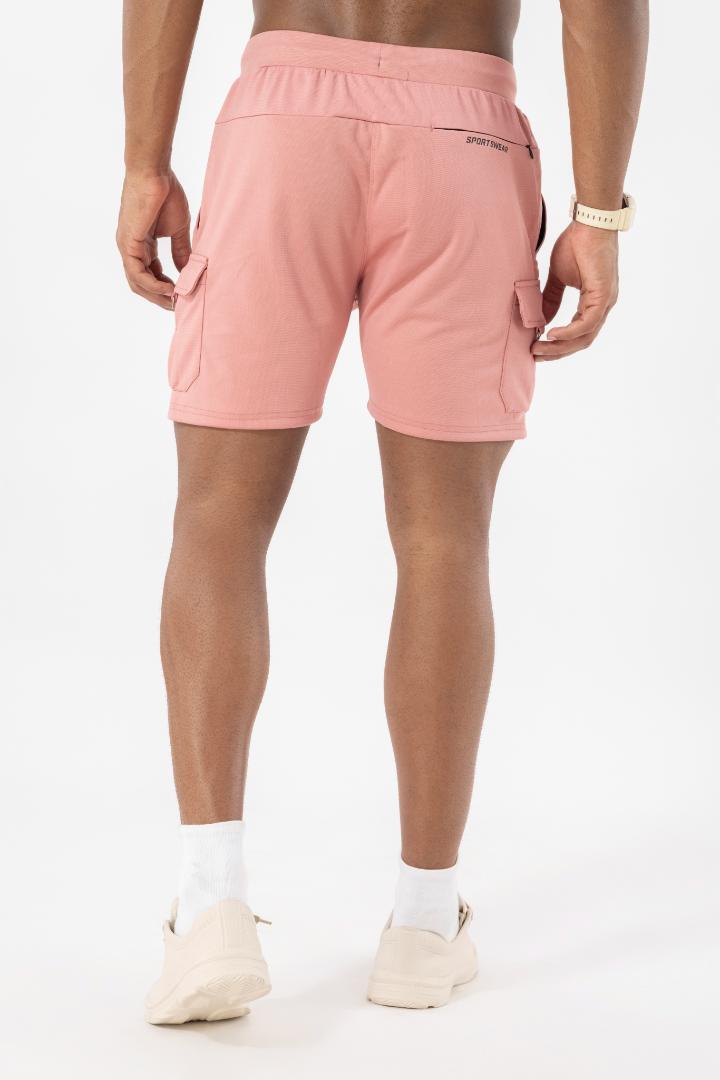 Drizone Semi Micro Poly Designer Sports Shorts – High Performance - Peach