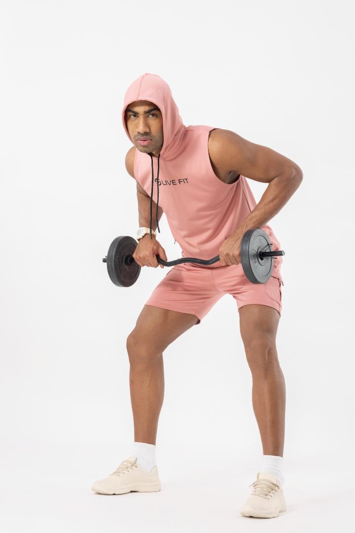 Drizone Semi Micro Poly Designer Sports Shorts – High Performance - Peach