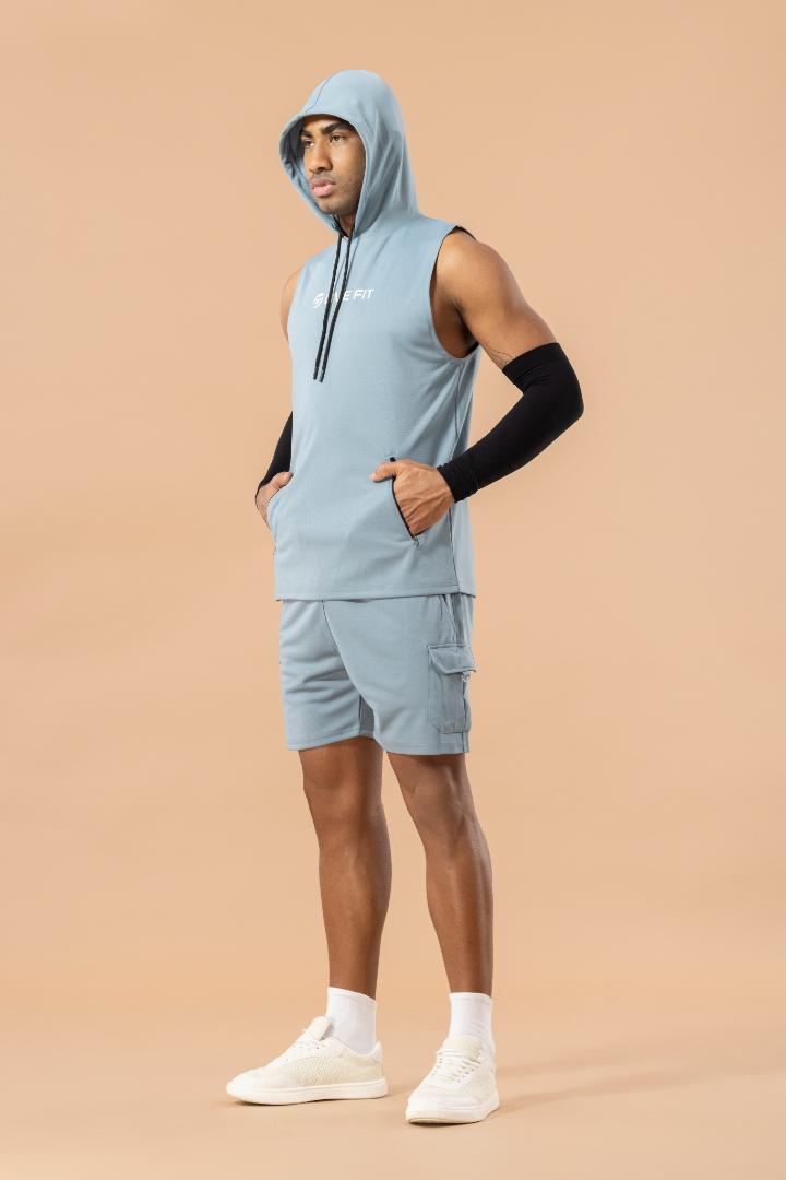 Drizone Semi Micro Polyester Hooded Tank – Teal Green