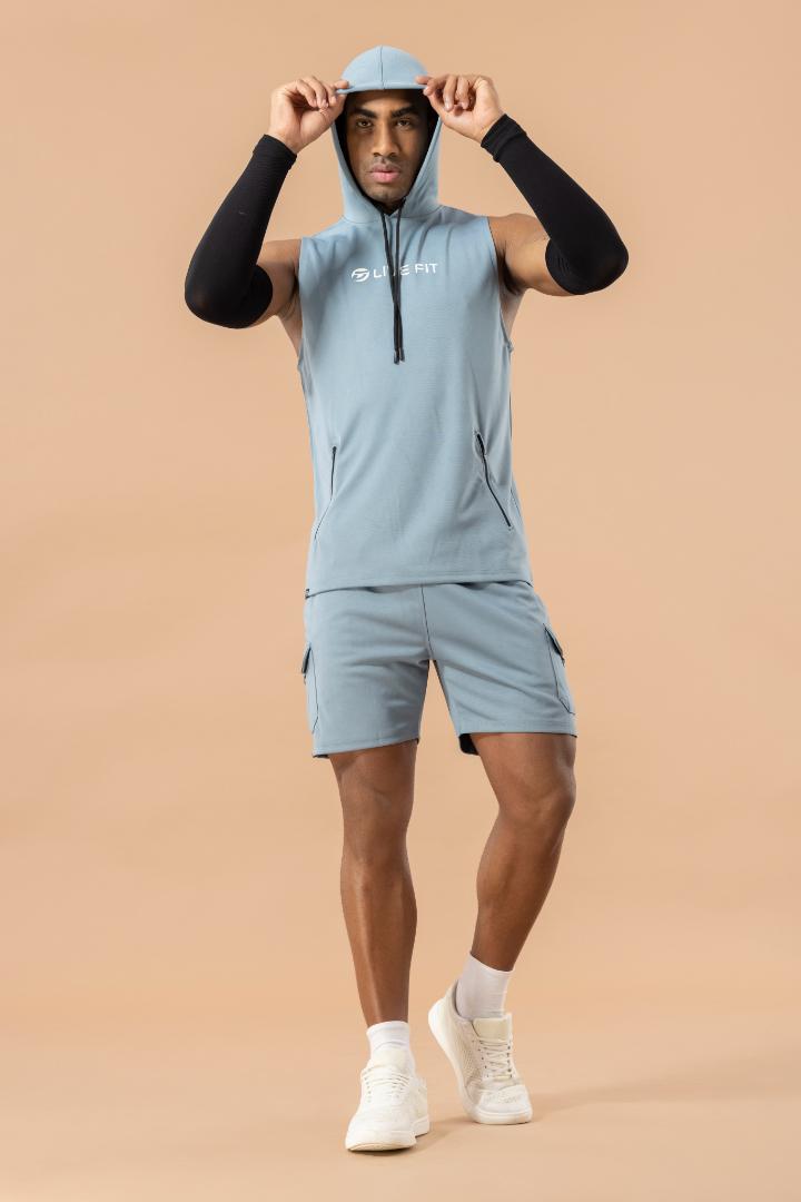 Drizone Semi Micro Polyester Hooded Tank – Teal Green