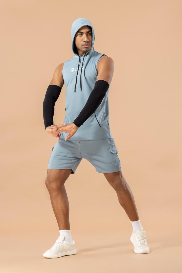 Drizone Semi Micro Polyester Hooded Tank – Teal Green