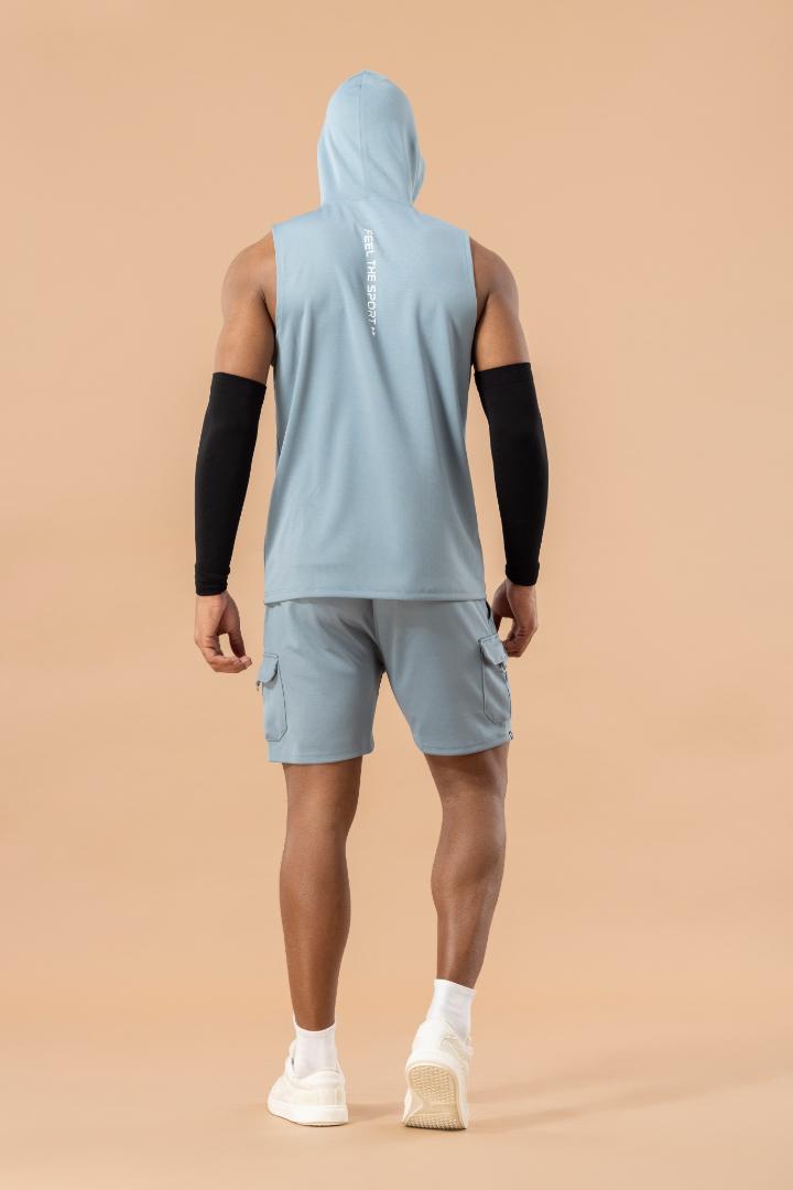 Drizone Semi Micro Polyester Hooded Tank – Teal Green