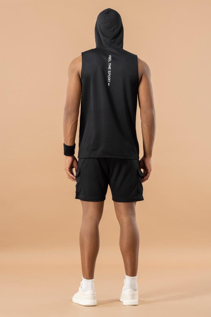 Drizone Semi Micro Poly Designer Sports Shorts – High Performance - Black