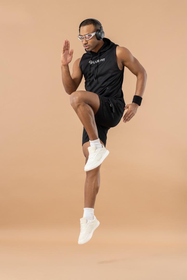 Drizone Semi Micro Polyester Hooded Tank – Black