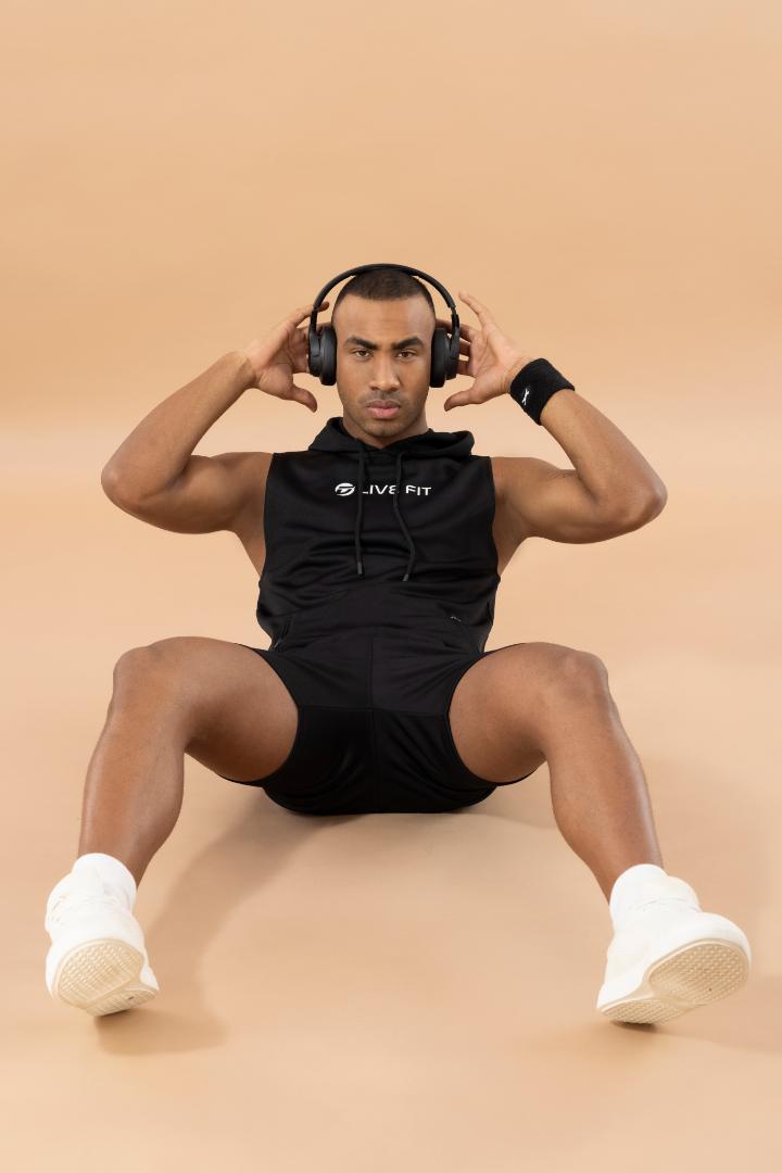 Drizone Semi Micro Poly Designer Sports Shorts – High Performance - Black
