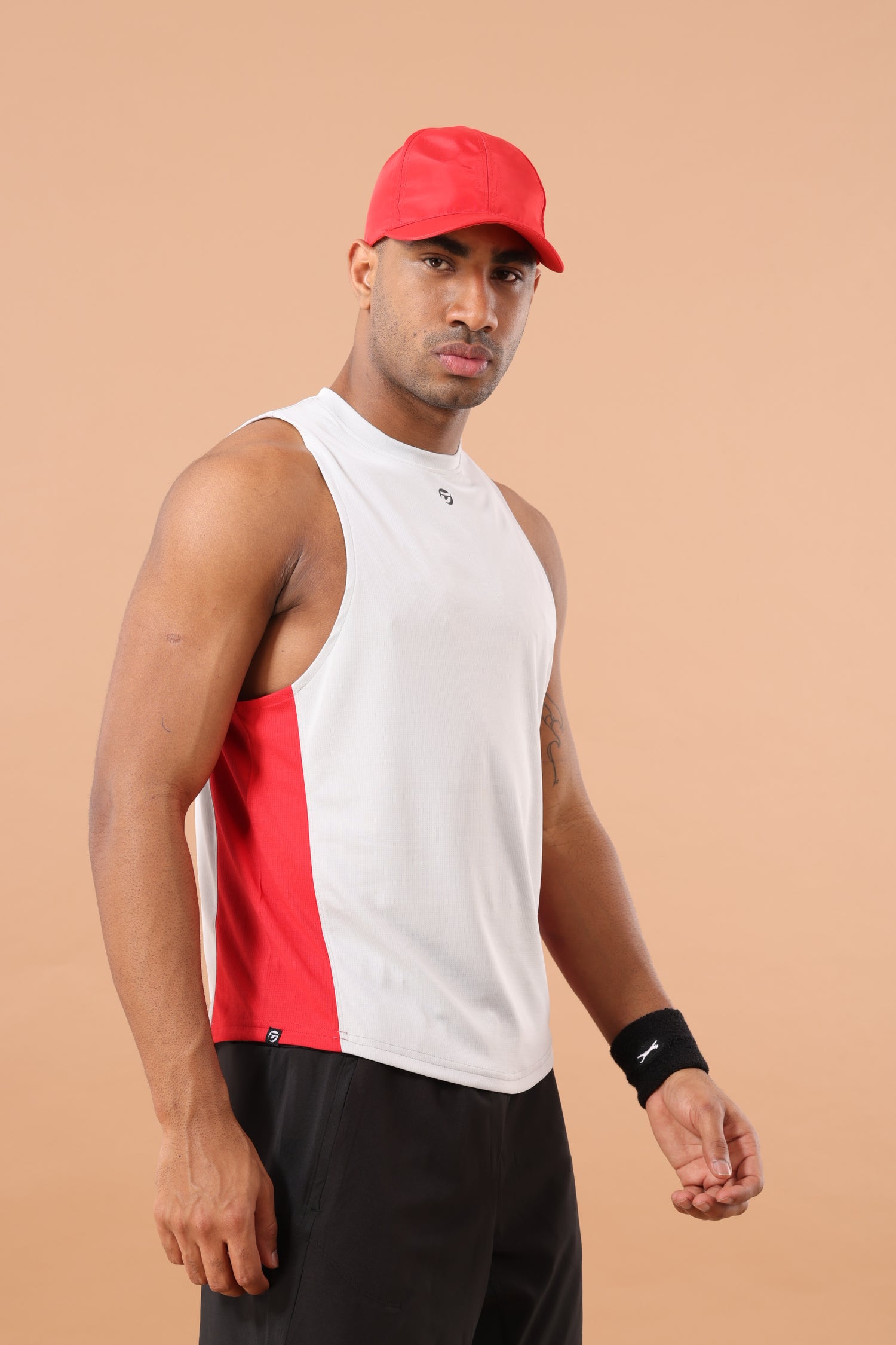 Drizone Rolex Knit Panel Tank – Flexible & Breathable - Light Grey