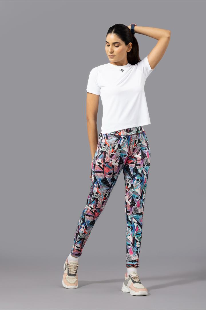 Women's Plain T-shirt – Four Way Lycra Comfort Fit - White