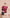 Women's Plain T-shirt – Striped Melange Look - Red