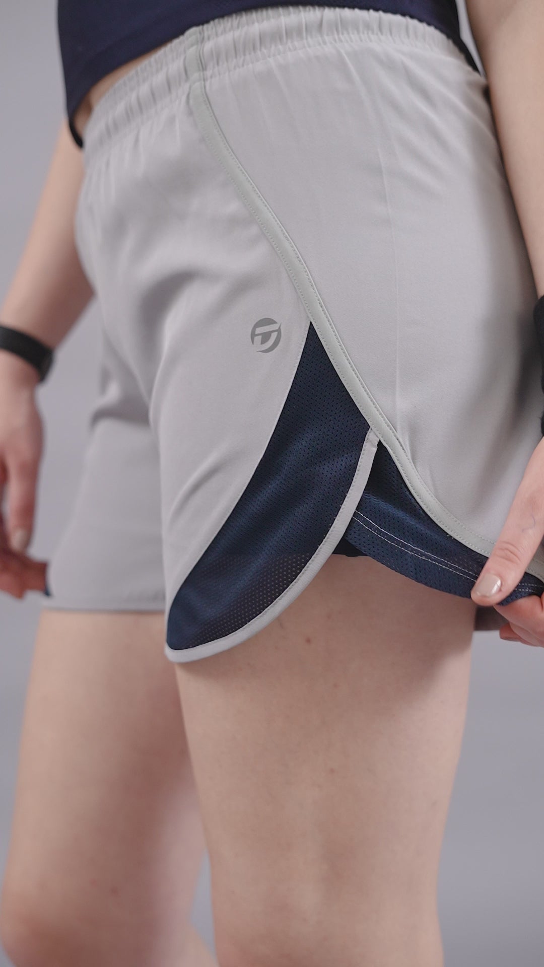Women's Compression Tulip Shorts – NS Lycra Blend - Light Grey
