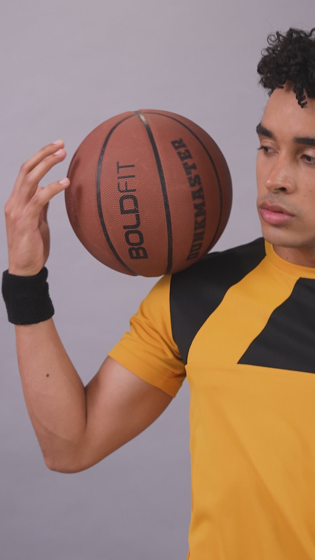 Drizone Dot Knit Round Neck Half Sleeve Panel T-Shirt for Men – Soft & Sporty - Mustard